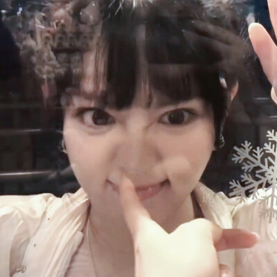 玻璃外怎么有一只猪