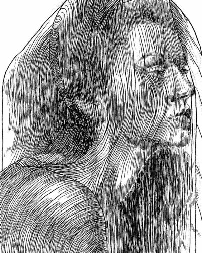 加拿大艺术家
Dominic Depeyre
多米尼克·德佩尔
用独特线条构成不寻常观感的画作
画中的内容是
用线条探索人之间的互动
只有黑色的墨水线
不同的方向和粗细，构成了立体效果
