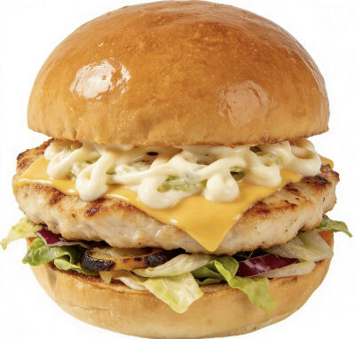 汉堡包白底头像