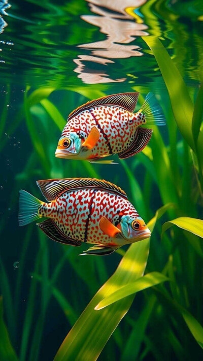 海底万花筒：珊瑚礁与精灵鱼群的静谧对话
