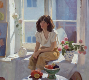 莉娜·里沃是一位俄罗斯当代色粉与油画画家，现居葡萄牙，以其充满光感和诗意的绘画风格而受到广泛关注。她的作品多描绘日常生活场景、花卉、静物以及户外风景，尤其善于通过色彩与光影表现温暖而抒情的氛围，透露出对自然与生活的热爱。里沃的创作带有强烈的印象派气息，笔触自由、色调明快，既有松弛的写意感，又保留了对象的形体与情绪。她擅长运用柔和而层叠的色粉来捕捉瞬间的光线变化，使画面呈现出轻盈、通透而富有质感的效果。