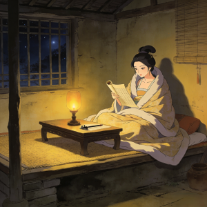 夜寒生。梦魂惊。半烬兰膏暗壁灯。床头饥鼠行。
数长更。起离情。倚枕填词句未成。推敲直到明。