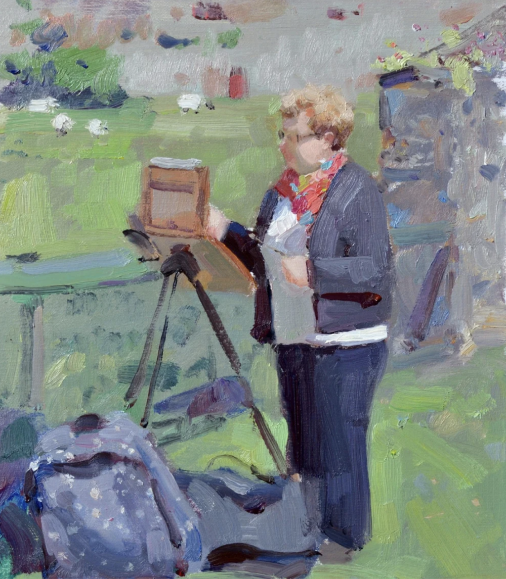 莉娜·里沃是一位俄罗斯当代色粉与油画画家，现居葡萄牙，以其充满光感和诗意的绘画风格而受到广泛关注。她的作品多描绘日常生活场景、花卉、静物以及户外风景，尤其善于通过色彩与光影表现温暖而抒情的氛围，透露出对自然与生活的热爱。里沃的创作带有强烈的印象派气息，笔触自由、色调明快，既有松弛的写意感，又保留了对象的形体与情绪。她擅长运用柔和而层叠的色粉来捕捉瞬间的光线变化，使画面呈现出轻盈、通透而富有质感的效果。