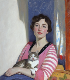 莉娜·里沃是一位俄罗斯当代色粉与油画画家，现居葡萄牙，以其充满光感和诗意的绘画风格而受到广泛关注。她的作品多描绘日常生活场景、花卉、静物以及户外风景，尤其善于通过色彩与光影表现温暖而抒情的氛围，透露出对自然与生活的热爱。里沃的创作带有强烈的印象派气息，笔触自由、色调明快，既有松弛的写意感，又保留了对象的形体与情绪。她擅长运用柔和而层叠的色粉来捕捉瞬间的光线变化，使画面呈现出轻盈、通透而富有质感的效果。