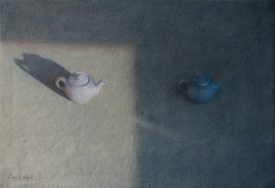 英国艺术家Andrejs Dinvalds （安德烈•丁瓦尔兹） 1970年出生于拉脱维亚里加，曾在波罗地海的媒体公司承担过多个电视频道的视觉设计工作。Andrejs画的通常都是非常简单常见的器皿，水果或者鲜花，多以俯视的角度，…