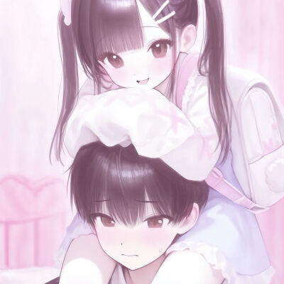 动漫情侣头像ai xhs布偶