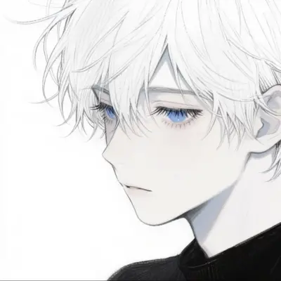 黑白动漫男头