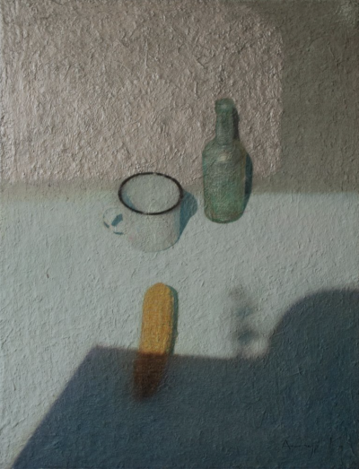 英国艺术家Andrejs Dinvalds （安德烈•丁瓦尔兹） 1970年出生于拉脱维亚里加，曾在波罗地海的媒体公司承担过多个电视频道的视觉设计工作。Andrejs画的通常都是非常简单常见的器皿，水果或者鲜花，多以俯视的角度，…