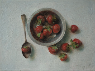 英国艺术家Andrejs Dinvalds （安德烈•丁瓦尔兹） 1970年出生于拉脱维亚里加，曾在波罗地海的媒体公司承担过多个电视频道的视觉设计工作。Andrejs画的通常都是非常简单常见的器皿，水果或者鲜花，多以俯视的角度，…