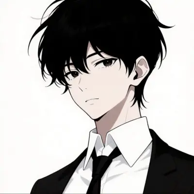 黑白动漫男头