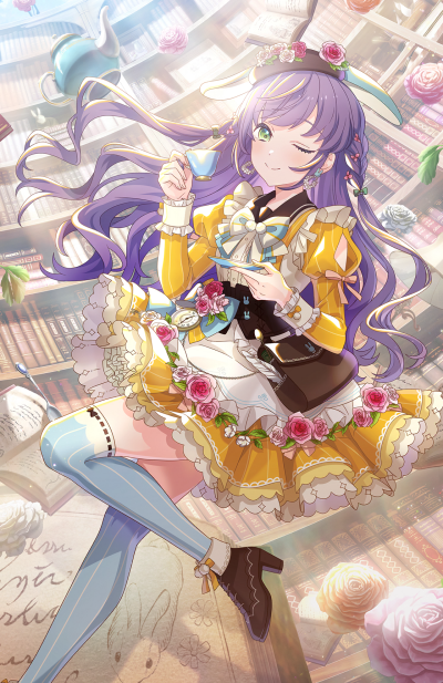 #Link！Like！LoveLive！# 『102ND LEGENDARY COLLECTION -Bloom Garden Party-』卡池卡面
LR ［不可思议与你与图书馆］ 乙宗梢
LR ［ICY］ 夕雾缀理
LR ［能够成为朋友的地方］ 藤岛慈
终于完整了
