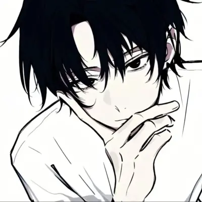 黑白动漫男头