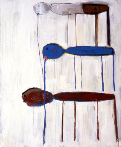 加藤泉《三人之中有两人在歌唱》1994年，