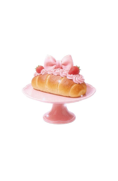 梦幻草莓甜品白底头像