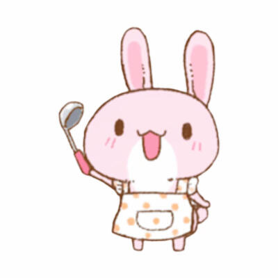 可爱粉兔子表情包