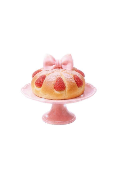 梦幻草莓甜品白底头像