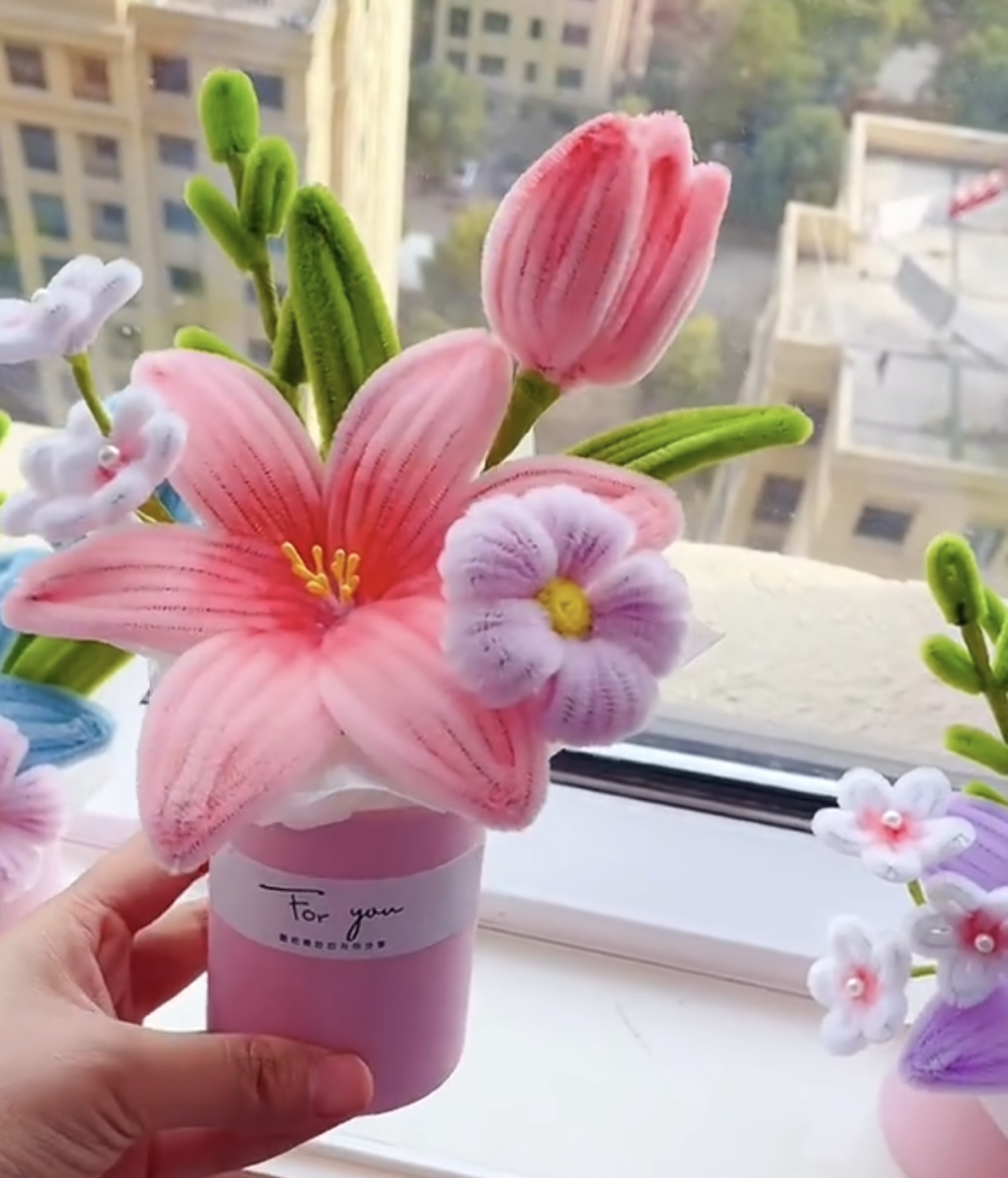 扭扭棒花