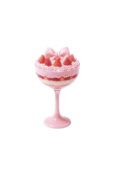 梦幻草莓甜品白底头像