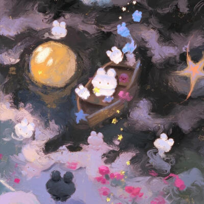 可爱梦幻兔子插画
原画师gummyy.y
小红地瓜Gummy