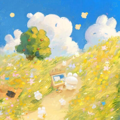 可爱梦幻兔子插画
原画师gummyy.y
小红地瓜Gummy