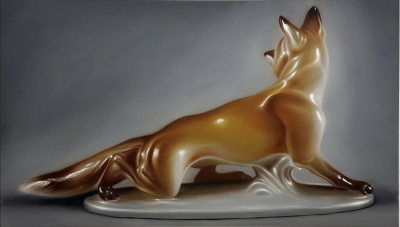 罗伯特·罗素（美国）的作品带有强烈的“概念写实主义”（Conceptual Realism）气质，一方面画工精细、写实风格明显，另一方面他用作品表达记忆、身份、欲望与真实性等主题。他经常以看似平凡或温馨的日常物品、瓷器…