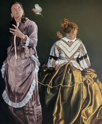 卡琳·内延胡伊斯是一位荷兰当代具象画家，以充满情绪张力与绘画质感的人物绘画而受到关注。她的创作建立在写实基础之上，同时强调笔触、材料与图像之间的关系，使作品在再现与表现之间形成鲜明张力。