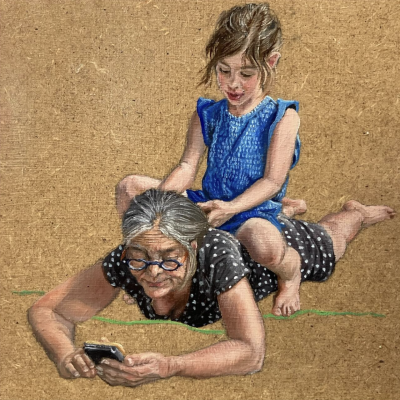 卡琳·内延胡伊斯是一位荷兰当代具象画家，以充满情绪张力与绘画质感的人物绘画而受到关注。她的创作建立在写实基础之上，同时强调笔触、材料与图像之间的关系，使作品在再现与表现之间形成鲜明张力。