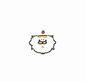 卡通小猫头