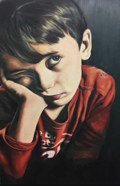 卡琳·内延胡伊斯是一位荷兰当代具象画家，以充满情绪张力与绘画质感的人物绘画而受到关注。她的创作建立在写实基础之上，同时强调笔触、材料与图像之间的关系，使作品在再现与表现之间形成鲜明张力。