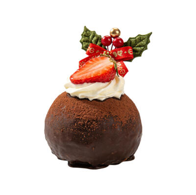 草莓巧克力球白底头像