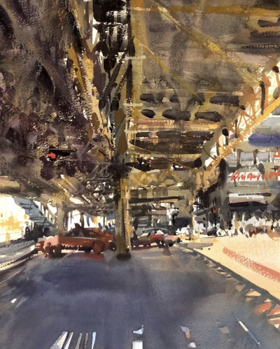 美国水彩画家Uma Kelkar
她的作品
因其独特的光影效果
令看画者犹如身临其境
仿佛正在看一部好莱坞电影
难以忘怀
