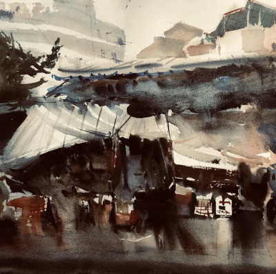 美国水彩画家Uma Kelkar
她的作品
因其独特的光影效果
令看画者犹如身临其境
仿佛正在看一部好莱坞电影
难以忘怀
