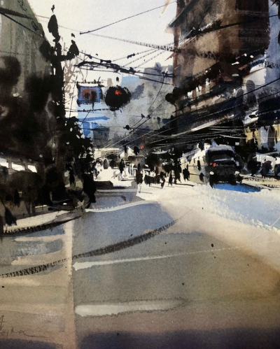 美国水彩画家Uma Kelkar
她的作品
因其独特的光影效果
令看画者犹如身临其境
仿佛正在看一部好莱坞电影
难以忘怀
