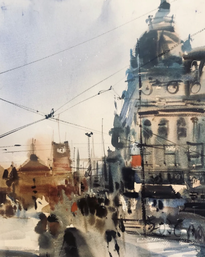 美国水彩画家Uma Kelkar
她的作品
因其独特的光影效果
令看画者犹如身临其境
仿佛正在看一部好莱坞电影
难以忘怀
