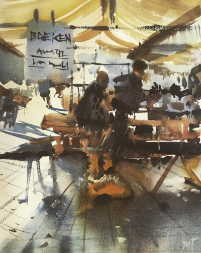 美国水彩画家Uma Kelkar
她的作品
因其独特的光影效果
令看画者犹如身临其境
仿佛正在看一部好莱坞电影
难以忘怀
