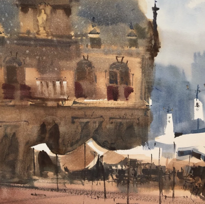 美国水彩画家Uma Kelkar
她的作品
因其独特的光影效果
令看画者犹如身临其境
仿佛正在看一部好莱坞电影
难以忘怀
