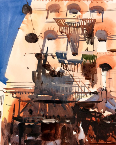 美国水彩画家Uma Kelkar
她的作品
因其独特的光影效果
令看画者犹如身临其境
仿佛正在看一部好莱坞电影
难以忘怀
