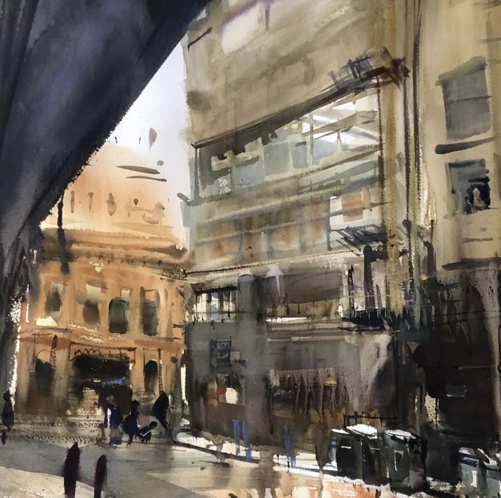 美国水彩画家Uma Kelkar
她的作品
因其独特的光影效果
令看画者犹如身临其境
仿佛正在看一部好莱坞电影
难以忘怀
