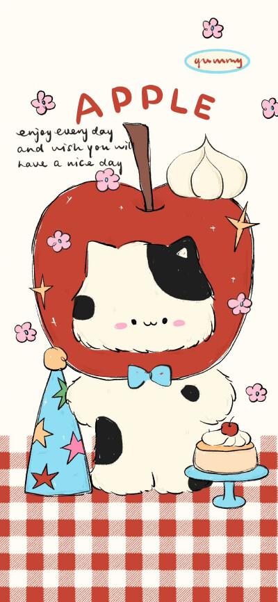 苹果复古动物壁纸