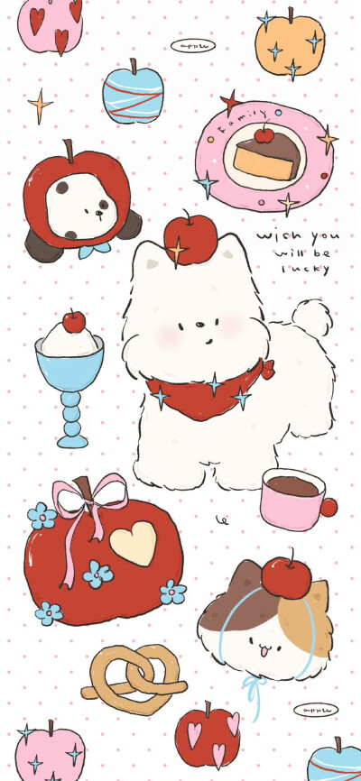 苹果复古动物壁纸