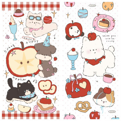 苹果复古动物壁纸