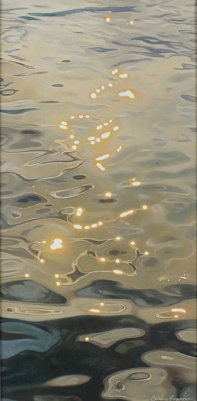 卡琳娜·弗朗西奥索是一位活跃于当代具象绘画领域的艺术家，以融合写实基础与柔和表现语言的人物绘画而受到关注。她的创作关注人物的情绪状态与内在感受，在结构与氛围之间建立细腻平衡。