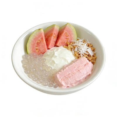 酸奶碗白底头像