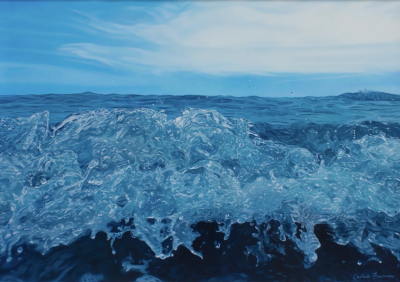 卡琳娜·弗朗西奥索是一位活跃于当代具象绘画领域的艺术家，以融合写实基础与柔和表现语言的人物绘画而受到关注。她的创作关注人物的情绪状态与内在感受，在结构与氛围之间建立细腻平衡。