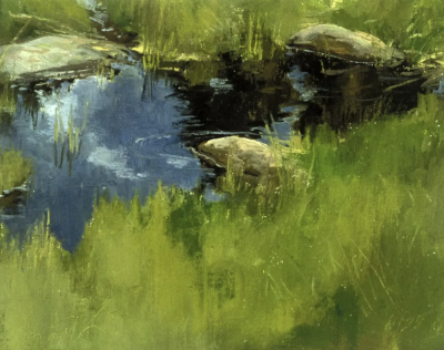 道格拉斯·安德林是一位美国风景画家，以强调自然光线与户外写生的绘画实践而受到关注。他的创作延续了美国印象主义与现实主义风景传统，注重在现场观察中捕捉瞬息变化的光与色。