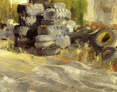 道格拉斯·安德林是一位美国风景画家，以强调自然光线与户外写生的绘画实践而受到关注。他的创作延续了美国印象主义与现实主义风景传统，注重在现场观察中捕捉瞬息变化的光与色。