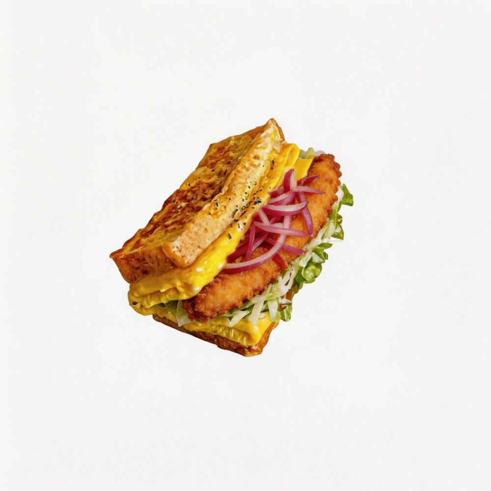 三明治白底头像