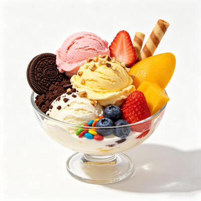冰激凌甜品白底头像