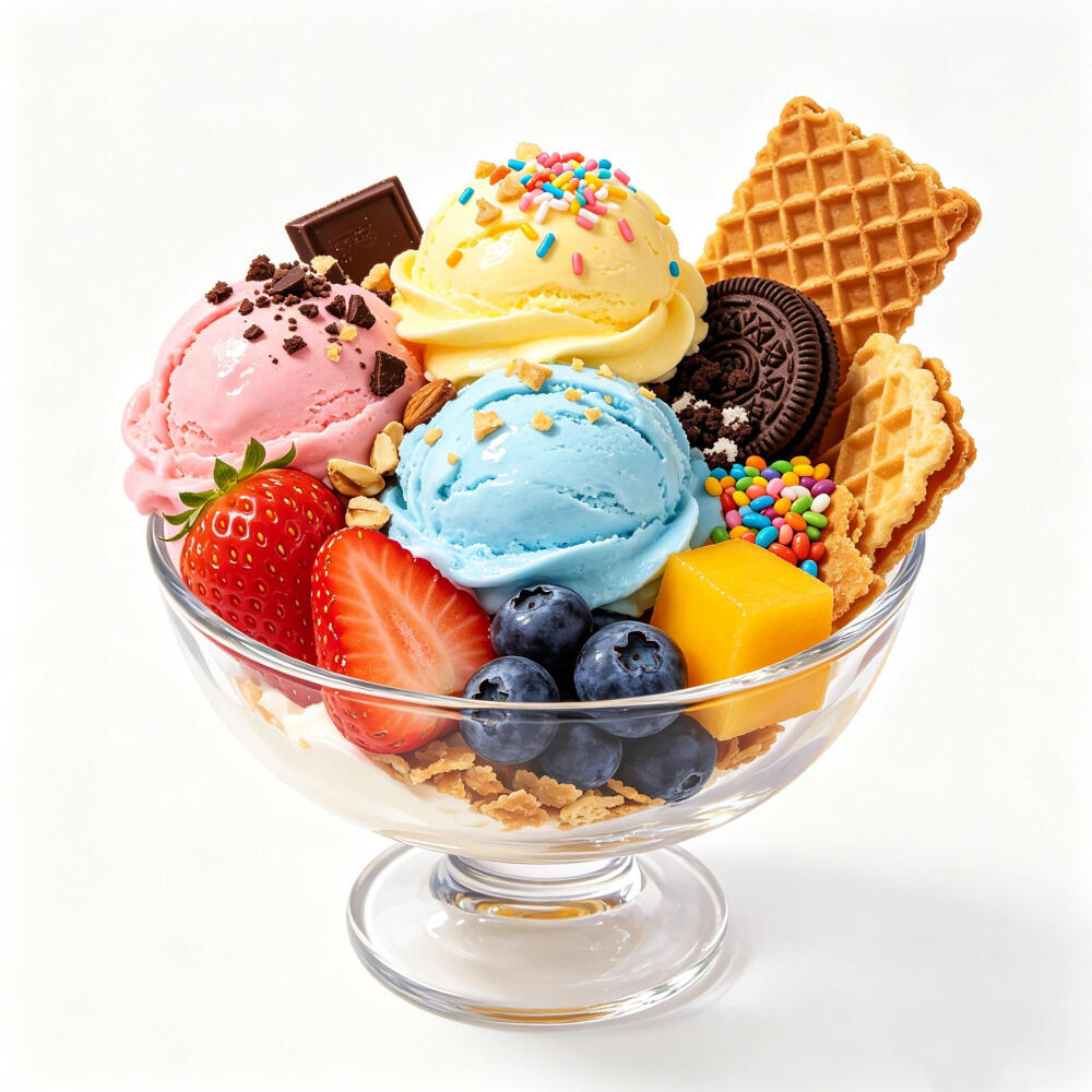 冰激凌甜品白底头像
