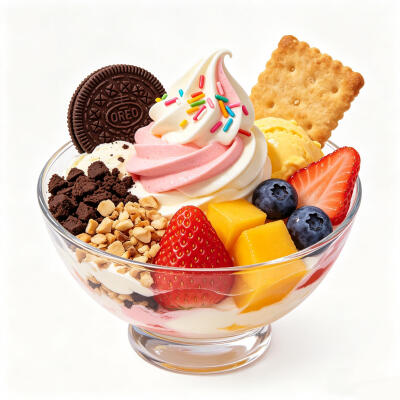 冰激凌甜品白底头像